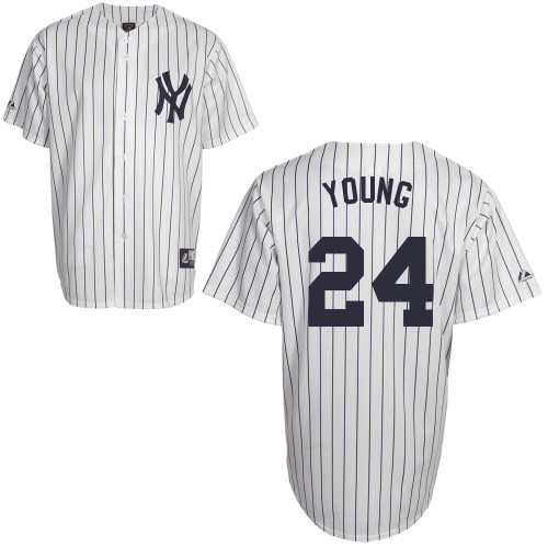 Chris Young #24 Youth Baseball Jersey-New York Yankees Authentic Home White MLB Jersey